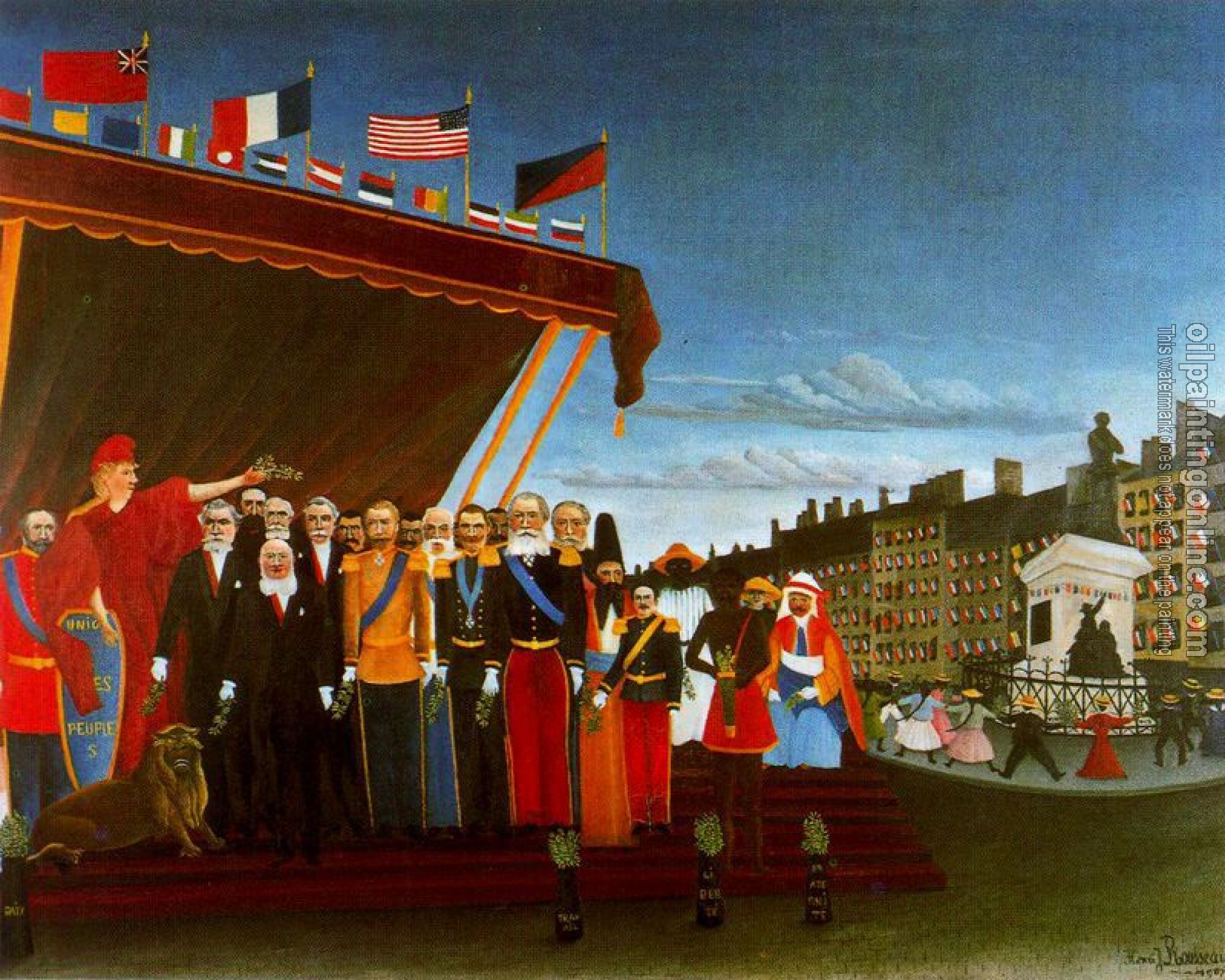 Henri Rousseau - The Representatives of Foreign Powers Coming to Salute the Republic as a Sign of Peace